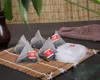 5 7 7cm 500pcs lot Nylon Empty Pyramid Tea Bag Tea Infuser New Tea Strainer Teabags241s