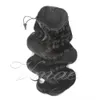 VMAE Бразильская Natural Black 100 г 120 г 14 до 30 дюймов Плетение прямо Объемная волна Drawstring хвостик Деве человеческих волос