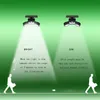 Outdoor Solar Lights 30led Head Head PIR Czujnik ruchu Spotlight Wodoodporna regulowana Światła ścienna do Patio Basen Basen Garaż Garden