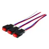 Smart Motorcycle Hazard Light Switch Button Double Warning Flasher Emergency Signal W/3 Wires Lock For Motor ATV Bike