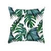 Almofadas decorativas com estampa de plantas tropicais nórdicas capa de almofada poliéster almofada decorativa para sofá fronha para decoração de casa