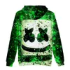 DJ Marshmello 3D Impresso Moda Hoodies Moletons Homens Mulheres Casual Hoodies Harajuku Pullover Hip Hop Roupas