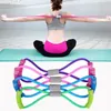 DHL Ship 8-shaped Rally TPE Yoga Gel Fitness Resistance Chest Rubber Fitness Rope Exercise Muscle Band Exercise Dilator Elastic FY7033