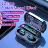 S11 Wireless Earphones Bluetooth V5.0 TWS سماعات الرأس HF Stereo Earbuds عرض اللمسات اللمسات 3500MAH سماعات رأس الطاقة مع الميكروفون