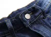 Pantaloncini strappati slim firmati da uomo economici Jeans corti effetto consumato Pantaloncini di jeans retrò sbiancati Pantaloni di grandi dimensioni 28-42 JB3249y