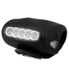 Verlichting Groothandel Bike Fiets Fietsen 7 LED Siliconen Voorlamp Veiligheid Waarschuwing Hoofd Licht 4 Kleuren