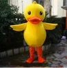 2019 Costume de mascotte de canard jaune de haute qualité mascotte de canard adulte