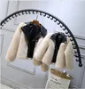 Giacca per pellicce per ragazze in stile corto imitazione di pelliccia artificiale erba artificiale di alta qualità peluche inverno bambini vestiti per bambini su 8876938