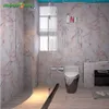 Klistermärken Glossy Marble Contact Paper DIY PVC Vinyl Kitchen Cabinet Counter Topp Badrum Självhäftande tapeter Heminredning Väggklistermärken Y2