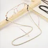 Quality leather weaving sunglasses string ultra-light chain anti-slip readingglasses rope neck cord retainer silicon loop freeshipping