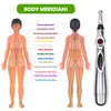 Volledige lichaamsmassager Elektronische acupunctuurpen Elektrische meridianen Lasertherapie Heal Massage Pen Meridian Energy Pen Relief Pijn gereedschap Massagetool