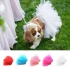 New Summer Princess Pet Cat Wedding Dress Sweet Dog Mesh Skirt Solid Clothes Pet Tutu Skirt Sexy Design Clothing