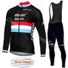 Szybki krok 2021 Pro Team Jazda Kolarstwo Jersey Zima Z Długim Rękawem Thermal Fleece Rower Odzież Maillot Ropa Ciclismo A081