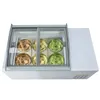 Kolice Commercial Kitchen Countertop 6 Pans Gelato Showcase Display Frys / Tabletop Ice Cream Display Cooler