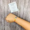 Sommarfärg Armband Rainbow Armband Bröllopsfest Gåvor för vänner Knot Friendship Armband Quotes Armband för systrar Mom Döttrar