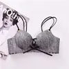 Sexy Lingerie Reggiseno Super Push Up Donna 3/4 Coppa Reggiseno Reggiseno Reggiseno Intimo Senza Fili In Pizzo Per Seno Piccolo Pelle Nera