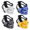Scary Smiling Ghost Half Face Mask Shape Adjustable Tactical Headwear Protection Halloween Costumes Accessories202I