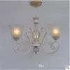 LRE029-Simple Design Vintage Antik Eisen Glas Kronleuchter Pendelleuchten Deckenleuchte Eisen Glas Home Dekoration Beleuchtung