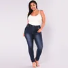 2018 Nuove donne Plus Size 7XL Jeans Feminino Casual Push Up Denim Jeans Stretch Pantaloni skinny a vita alta Pantaloni aderenti slim fit