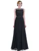 New Jewel Bridesmaid Dress Summer Lace and Chiffon Beach Wedding Party Gowns Long A-line U-Back Bridesmaid