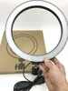 写真LED Selfieリングライト16 / 26cm 3速スリプレス照明メイクアップビデオライブスタジオのためのクレードルヘッド付きの調光