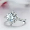 Bague de mariage en édition limitée Moment spécial pour son cadeau Simple bague de fiançailles en argent de qualité supérieure Anel Feminino1627038