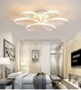 Lampes suspendues minimalisme lustre en aluminium moderne fleur LED plafonnier luminaire pour salon salle d'étude chambre 255A