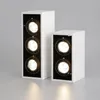 Proje Konut Dekorasyon Beyaz Shell Çift Üç Kafalı Aşağı Lambası 20W 30W Karşıtı yansimasiz Dim COB LED Spot Grille Işıklar