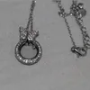 Collana con PENDENTE in vero argento sterling 925 di alta qualità con diamanti CZ di cristallo per le donne che si muovono con la farfalla PENDENTE classico