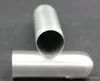 Srebrna tuba cygarowa ze stali nierdzewnej Cylindryczna metalowa przenośna pojedyncza skrzynka na cygara Przeciąganie drutu szlifowanie akcesoriów do cygar