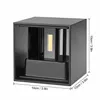 Sell well 8W 12W COB Up And Down Led Wall Sconces Wall Lights IP65 Surface Mounted Outdoor Cube Lamp Waterproof IP65