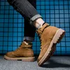 Hot Sale-Martin Stövlar Vinter Varm Stövlar Cowboy Boot Grå Brun Fritid Martin Sneakers Fashion Designers Mens 40-44