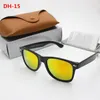 2 peças nova moda de alta qualidade retro homens e mulheres óculos de sol quadrados moldura marrom lente marrom proteção UV400 marrom case7660078