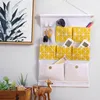 Storage Rack 7 pockets wall hanging organizers kitchen bathroom sundries cotton linen holder door hanging sundry 4934 5cm