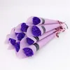 Bouquet de fleurs de savon de bain parfumé à la Rose artificielle d'œillet unique pour le cadeau de fête des enseignants de la Saint-Valentin de mariage