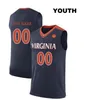 2019 Custom Men Kids Dames UVC Basketbal Jersey Virginia Cavaliers 5 Kyle Guy Jersey Any Name Number 2019 Champions NCAA Basketball Jerseys