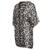 Kimono Cardigan Womens Tops and Blounes Vintage Leopard Print Ladies Tops с длинными рукавами длинные блузки Женская одежда 2019