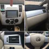 Nissan Tiida 2005-2010 인테리어 중앙 제어 패널 도어 핸들 3D / 5D 탄소 섬유 스티커 데칼 자동차 스타일링 액세서리