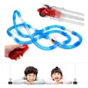 WYT Creative Lights Pipeline RC High Speed ​​Racing Car, DIY Assembly Multiple Play, Developmental Toys, For Party Xmas Kid Birthday Gifts 6-6