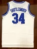 Fartyg från oss Jesus Shuttlesworth # 34 Lincoln Han fick spel Movie Men Basketball Jersey All Stitched S-3XL Hög kvalitet