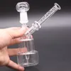 5,5 inch Mini Glas Bong Hookahs Bubbler Ash Catcher DAP Rig met 14mm Quartz Banger of Bowl voor roken