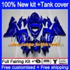 Karosserie + Tank für KAWASAKI ZX1000 CC ZX 10 R ZX-10R 2004 2005 214MY.22 ZX10R 04 05 ZX1000C 1000CC ZX 10R 04 05 ABS Hot Black Blue Verkleidungen