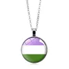 Rainbow Gay Pride ketting Liefde wint hart glbt voor lesbiennes homo's trots biseksuelen transgender heren lgbt kettingen sieraden