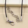 Nowe Hot 20 sztuk / partia Vintage Silver Mouse Most Key Black Choker Chain Naszyjniki Wisiorki Biżuteria