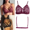 Women Sexy Crossing Bandage Crop Tops Floral Sheer Lace Bra Top Seamless Black Bralette Wireless bustier Tank Top Camis C18112701