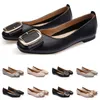 Parti cuir nouvelles dames 33-43 femmes fille plat nu noir gris chaussure arrivel travail mariage lager chaussures habillées vingt-neuf taille