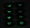 Lichtgevende tanden Masker Unisex Anti Stof Gezichtsmasker Gezichtsafdekking Cosplay Party Glow in het donkere katoenen gezichtsmasker voor Halloween