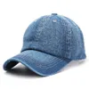 Denim Baseball Caps Summer Jongens Meisjes voor Kinderen Solid Cowboy Snapback Dad Hat Gebogen Eaves Cap Ljjj112