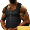 Camisa de neopreno de neoprene de emagrecimento masculina camisa de suor shaper shaper treinador shapewear