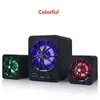 Wersja Bluetooth Wbudowana Kolorowa LED 2.1 3 Kanałowy Subwoofer Głośnik Rainbow Podświetlana USB Power Computer MP3 Telefon komórkowy Głośniki D217